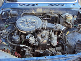1987 TOYOTA PICKUP TRUCK REGULAR CAB SHORT BED STD MODEL 2.4L CARB MT 4 SPEED 2WD COLOR BLUE Z14689
