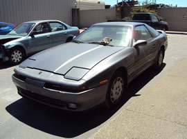 1989 TOYOTA SUPRA STANDARD MODEL SPORT ROOF 3.0L 6 CYLINDER NON TURBO MT 5 SPEED 2WD COLOR GRAY Z13492