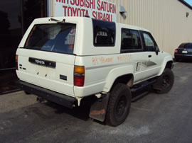 1989 TOYOTA 4RUNNER 2 DOOR SR5 MODEL 3.0L V6 MT 4X4 COLOR WHITE Z13530