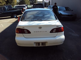 2000 TOYOTA COROLLA SEDAN CE MODEL 1.8L AT FWD COLOR WHITE Z13557