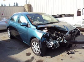 2009 TOYOTA COROLLA 4 DOOR SEDAN LE MODEL 1.8L AT FWD COLOR TURQUOISE Z13566