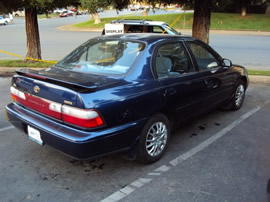 1997 TOYOTA COROLLA, 4 CYL , AUTOMATIC, COLOR: BLUE, STK# Z09058