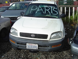 1996 TOYOTA  RAV4, 2X4,  WHITE STK# Z09052
