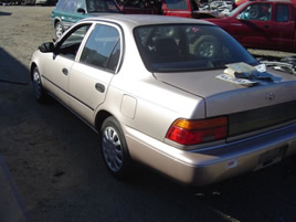 1994 TOYOTA COROLLA ,4 CYL ,AUTOMATIC, COLOR:GOLD STK;Z09033