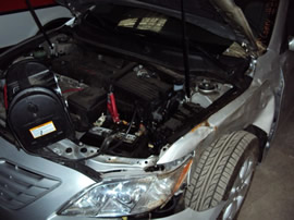 2009 TOYOTA CAMRY 4CYL , AUTOMATIC TRANSMISSION , COLOR - SILVER