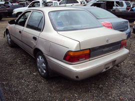 1994 TOYOTA COROLLA 4CYL. , 3SPEED TRANSMISSION , COLOR-GOLD STK# Z10093