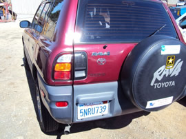 1998 TOYOTA RAV 4 , 4CYL. AUTOMATIC TRANSMISSION, COLOR RED, STK# Z10105