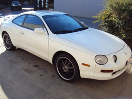 1995 TOYOTA CELICA, 2.2L ENGINE, AUTOMATIC TRANSMISSION, COLOR WHITE, STK#Z10115