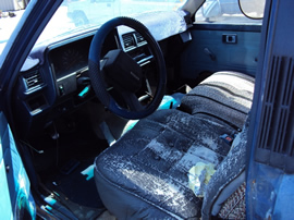 1984 TOYOTA TRUCK REGULAR CAB, 2.4 L ENGINE, MANUAL TRANSMISSION, COLOR-BLUE, STK # T11335