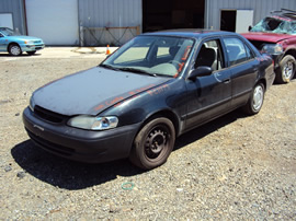1999 TOYOTA COROLLA CE MODEL 1.8L ENGINE, AUTOMATIC TRANSMISSON 4SPD, COLOR GREEN, STK # Z11179