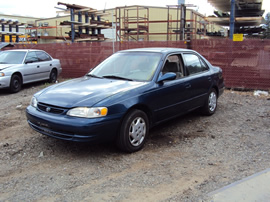 2000 TOYOTA COROLLA LE MODEL 4 DOOR SEDAN 1.8L AT FWD COLOR BLUE STK Z12275