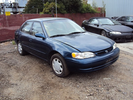 2000 TOYOTA COROLLA LE MODEL 4 DOOR SEDAN 1.8L AT FWD COLOR BLUE STK Z12275