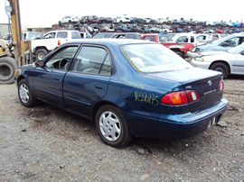2000 TOYOTA COROLLA LE MODEL 4 DOOR SEDAN 1.8L AT FWD COLOR BLUE STK Z12275