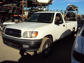 2000 TOYOTA TUNDRA REGULAR CAB DLX MODEL,3.4L V6 AT RWD COLOR WHITE STK Z12301