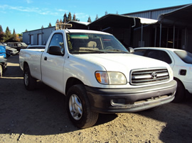 2000 TOYOTA TUNDRA REGULAR CAB DLX MODEL,3.4L V6 AT RWD COLOR WHITE STK Z12301