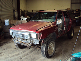 1990 TOYOTA 4RUNNER SUV SR5 MODEL 3.0L V6 AT 4X4 COLOR RED STK Z12353