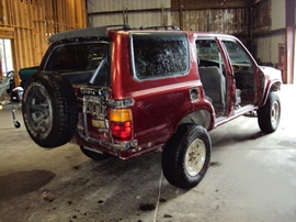 1990 TOYOTA 4RUNNER SUV SR5 MODEL 3.0L V6 AT 4X4 COLOR RED STK Z12353