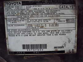 1990 TOYOTA 4RUNNER SUV SR5 MODEL 3.0L V6 AT 4X4 COLOR RED STK Z12353